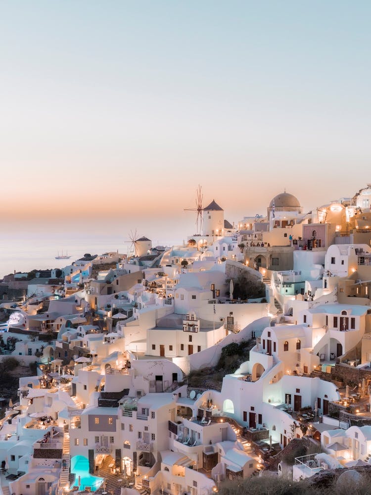 Illumination In Oia, Santorini