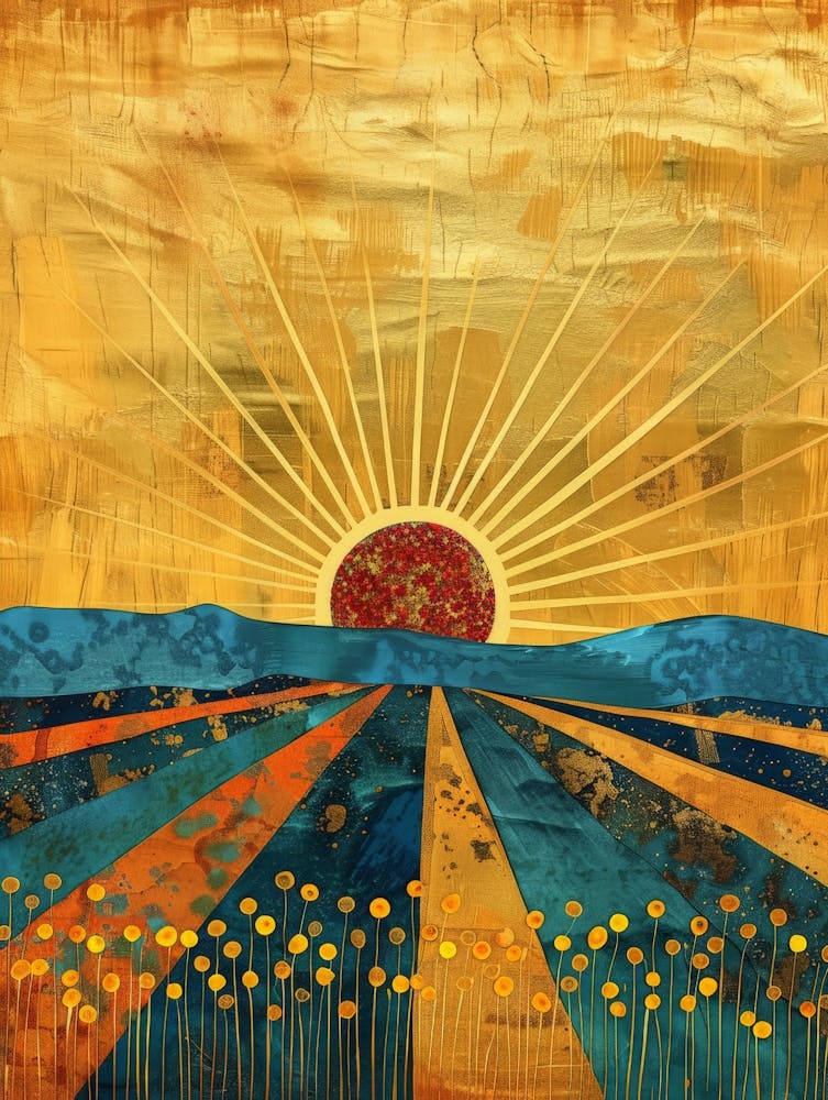 Sunset In The Field 3