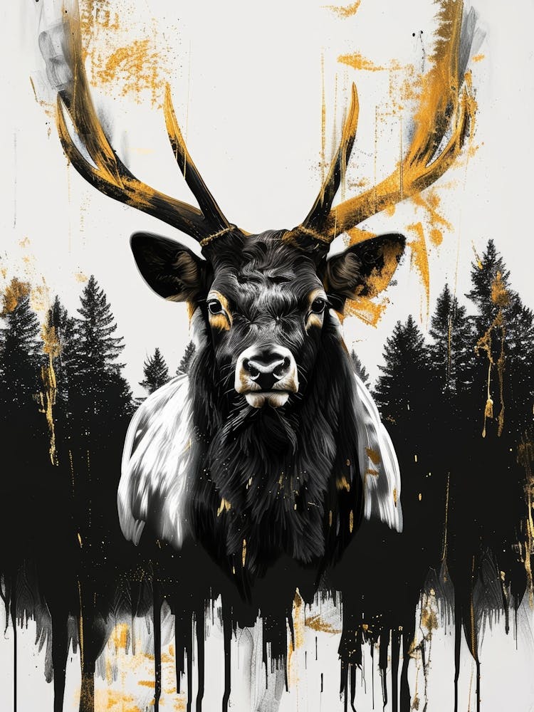Elk Canvas Print 5