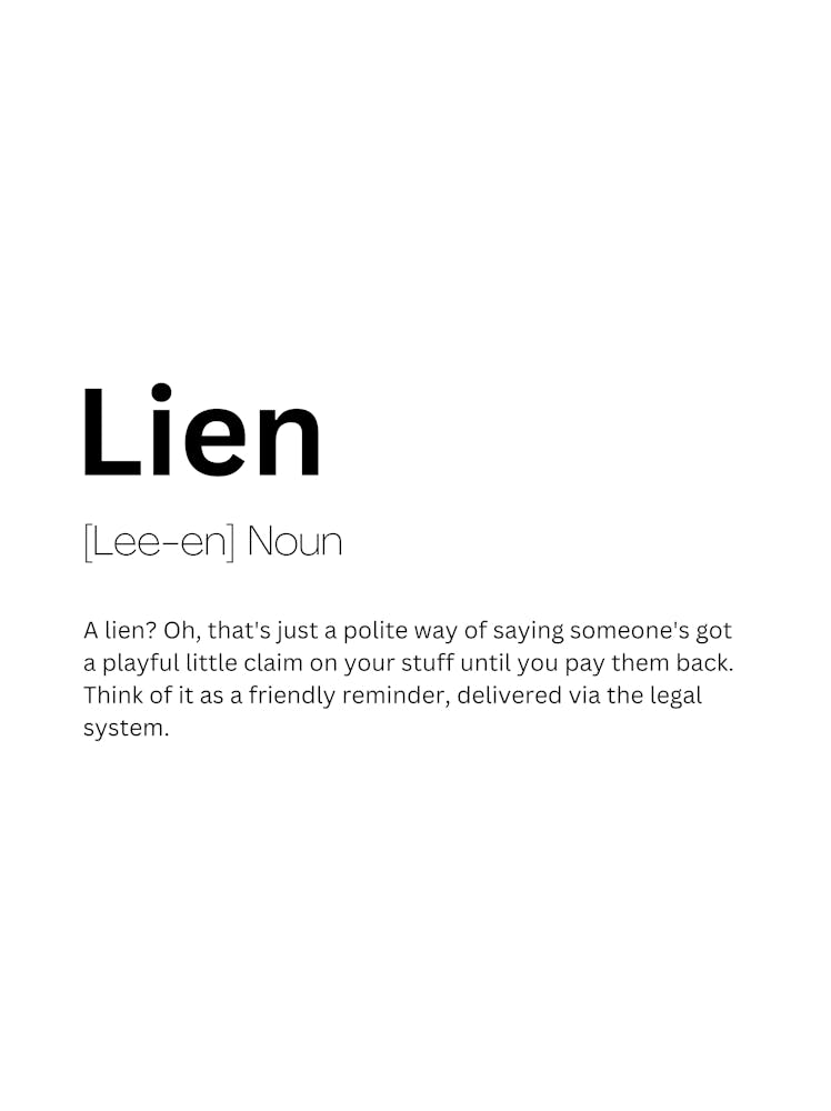 Lien Definition Bedeutung