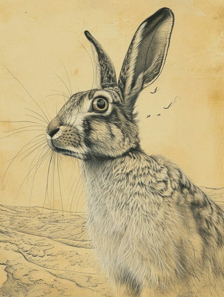 English Angora Rabbit Drawing 4