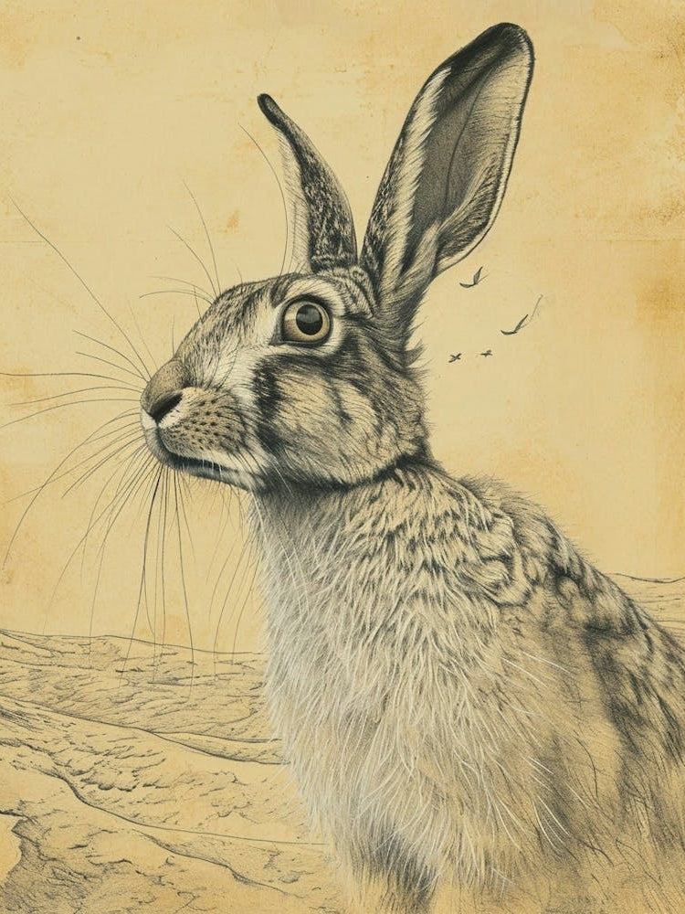 English Angora Rabbit Drawing 4