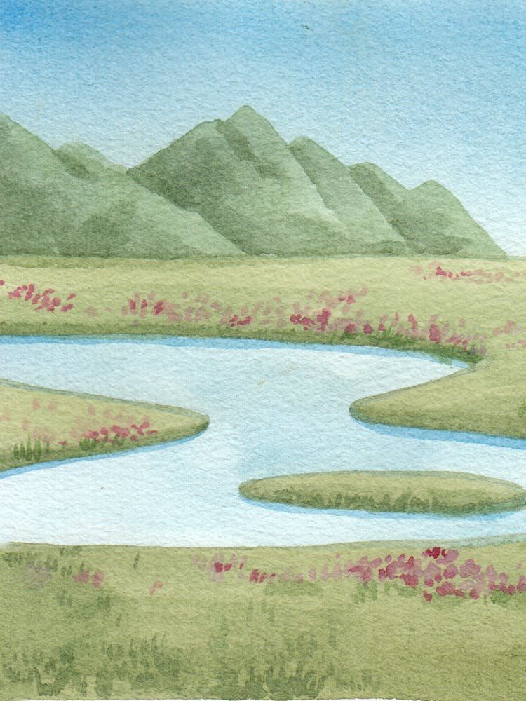 Lake In The Mountains 7