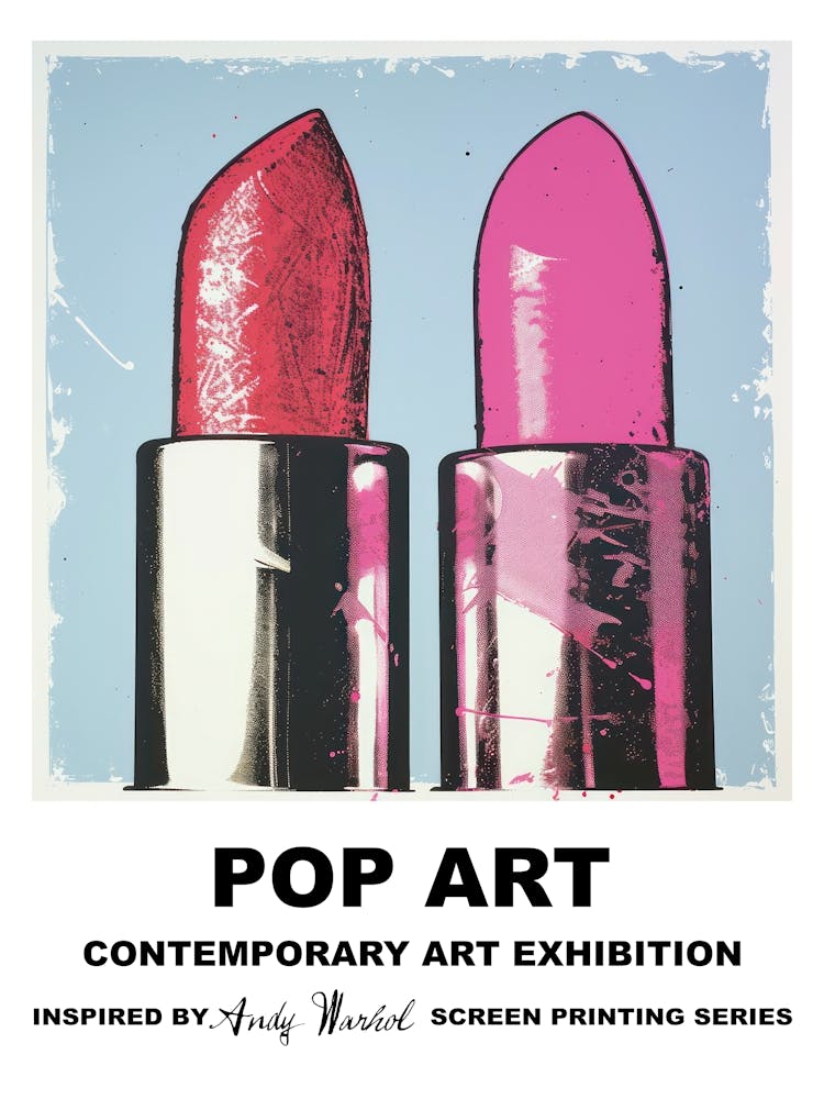 Poster Lipstick Pop Art 2