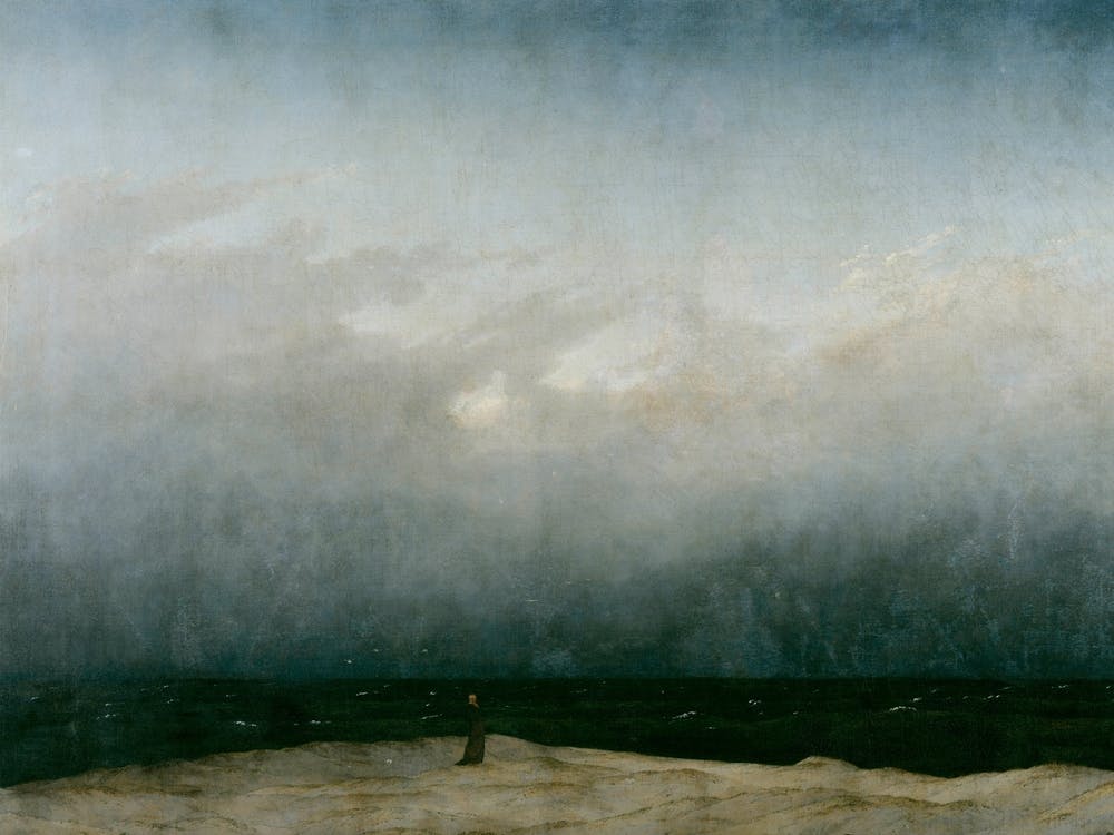 Monk By The Sea, 1808 10 By Caspar David Friedrich