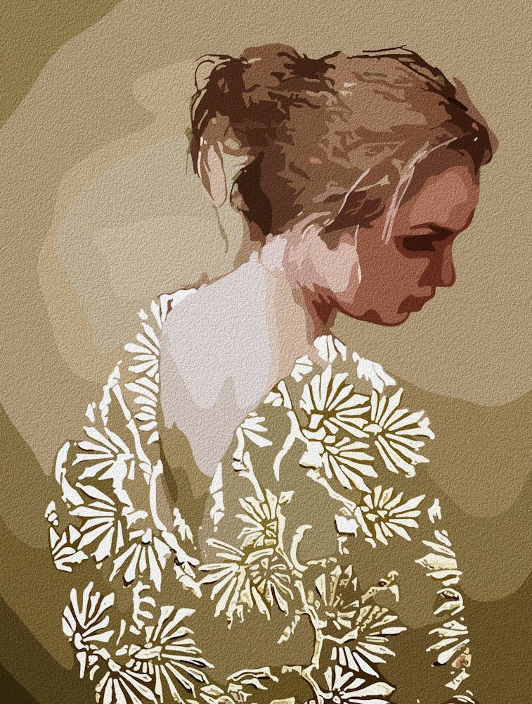 Golden Serenity – A Portrait Of Reflection