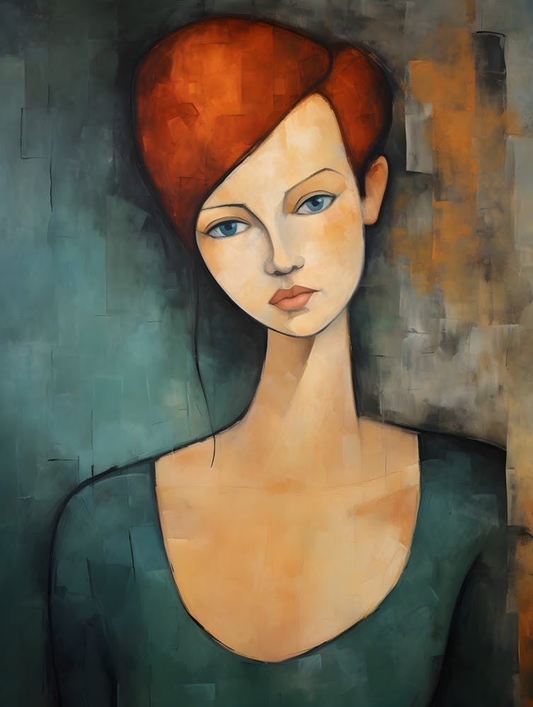 Contemporary art of woman's portrait 1