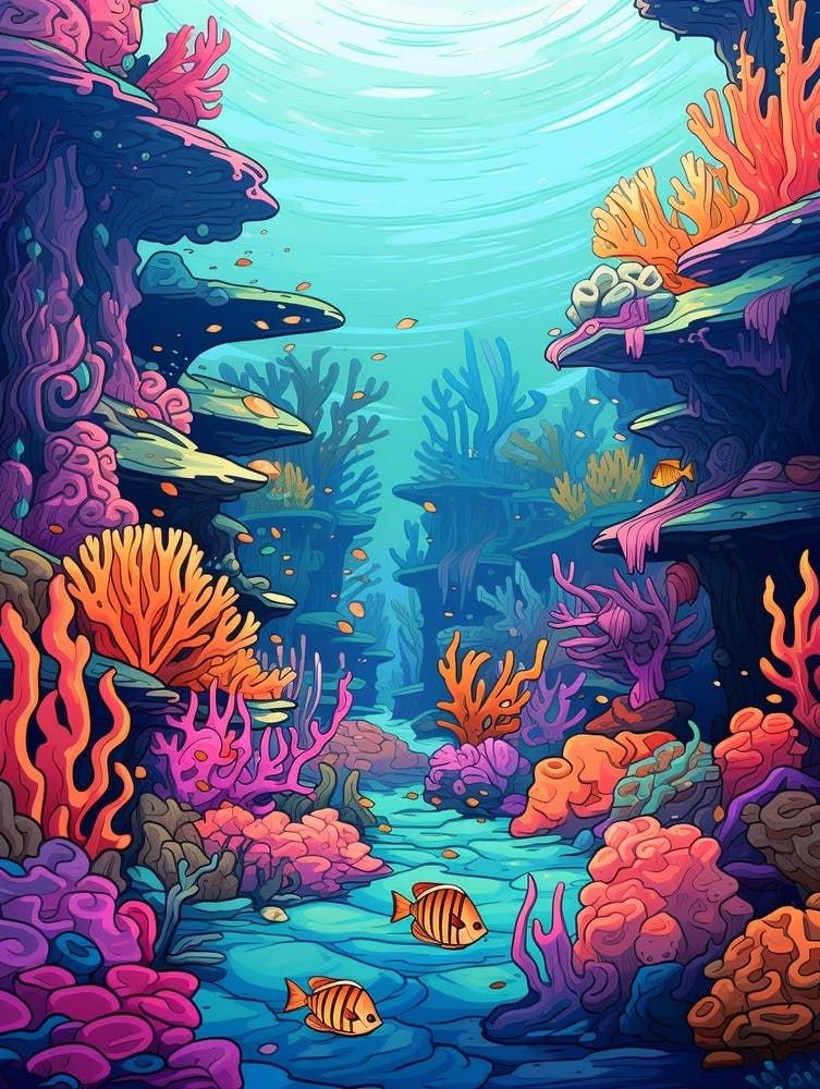 Coral Reef Cartoon 3