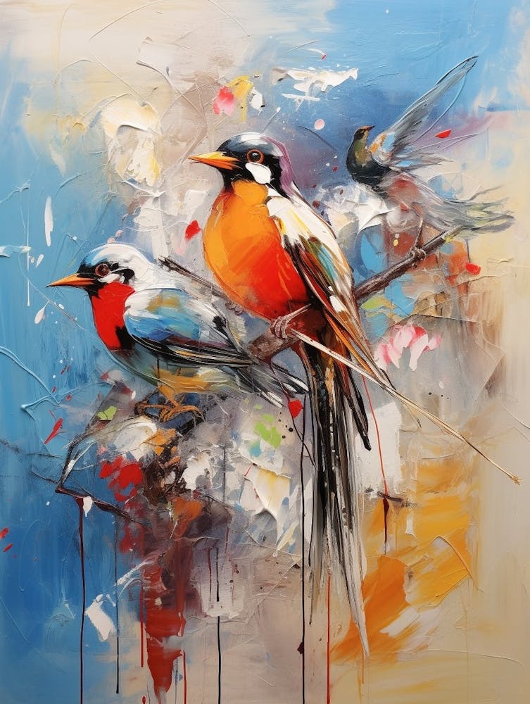 Bird Abstract Expression 3