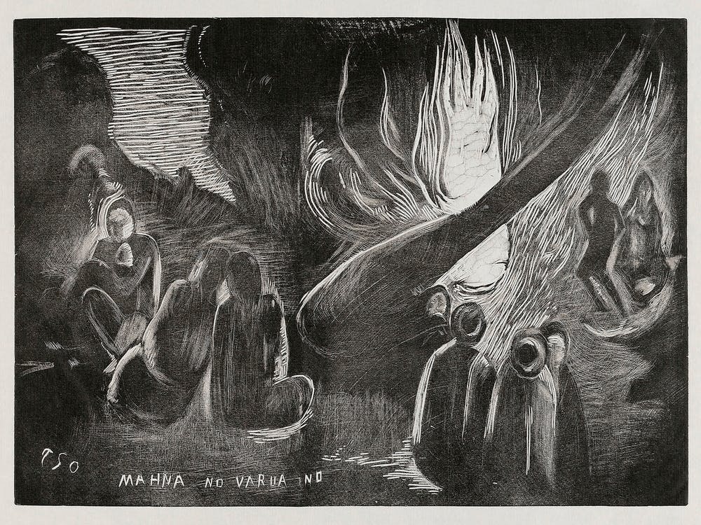 The Devil Speaks (Mahna No Varua Ino), From The Noa Noa Suite (1921), Paul Gauguin