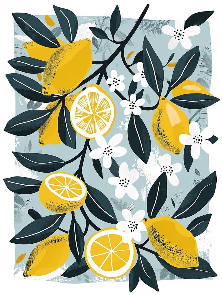 Lemon Tree Flat Illustration 7