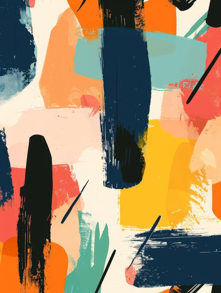 Abstract Brush Strokes