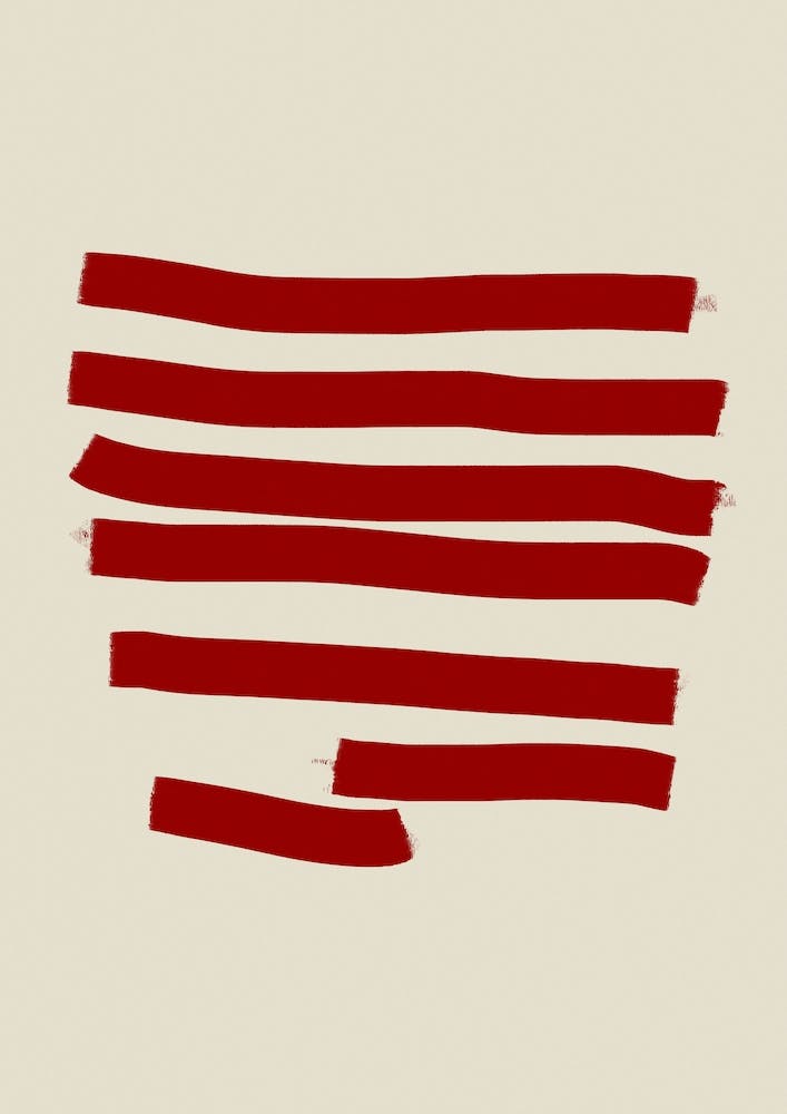 Abstract Red Lines 3