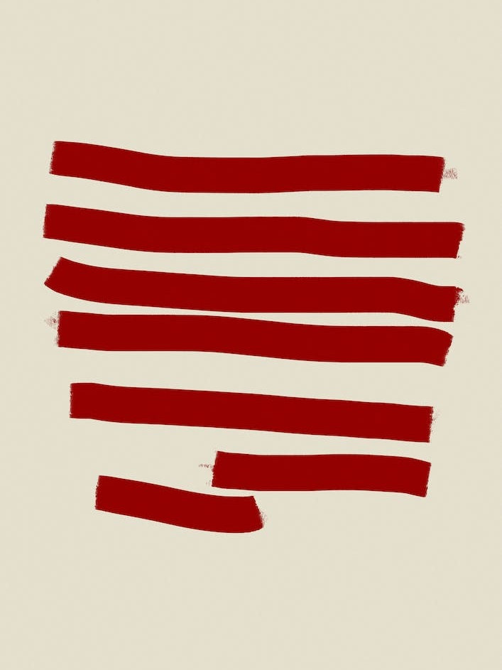 Abstract Red Lines 3