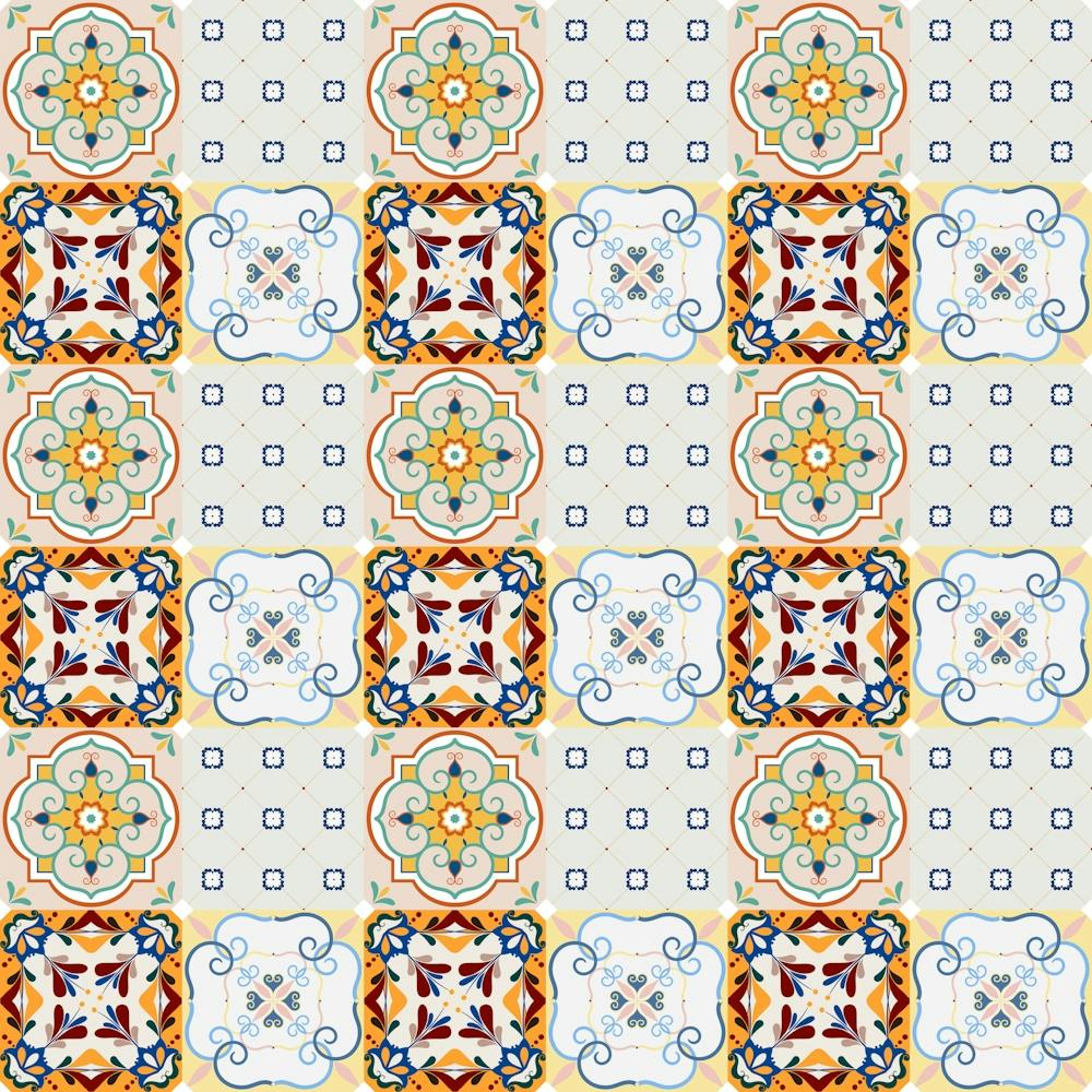 Azulejo - vector tiles, Portuguese tiles 5