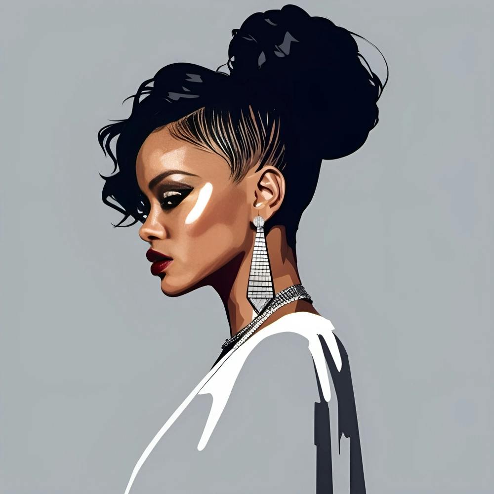 Portrait of Rihanna