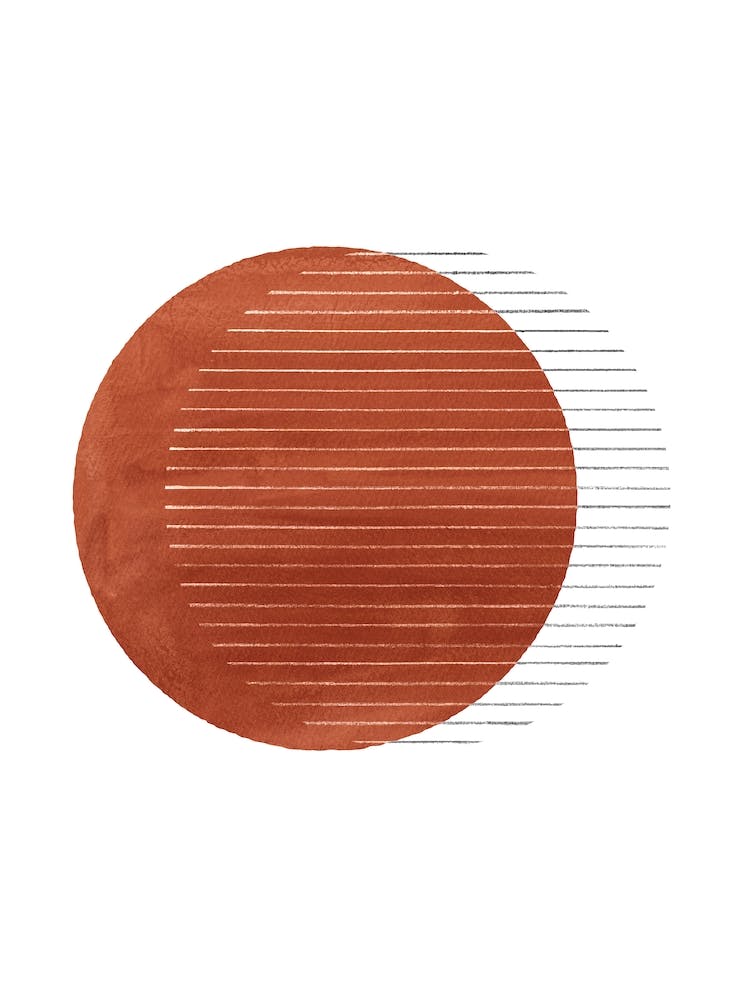 Orange terracotta Circles