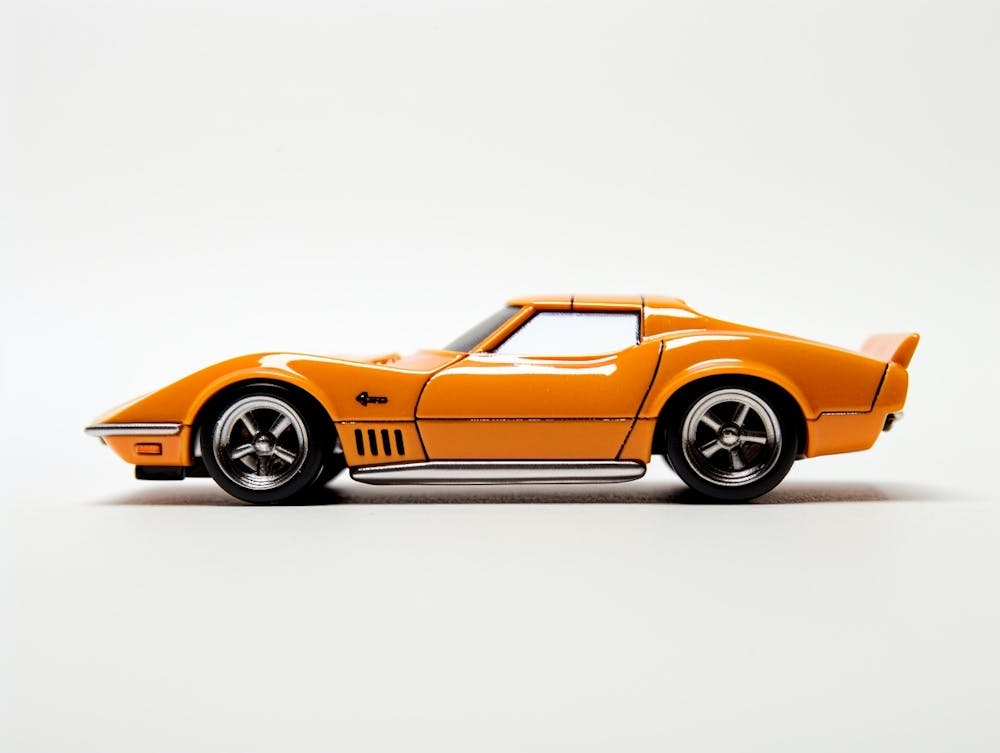 Toy Car 69 Corvette Racer Orange