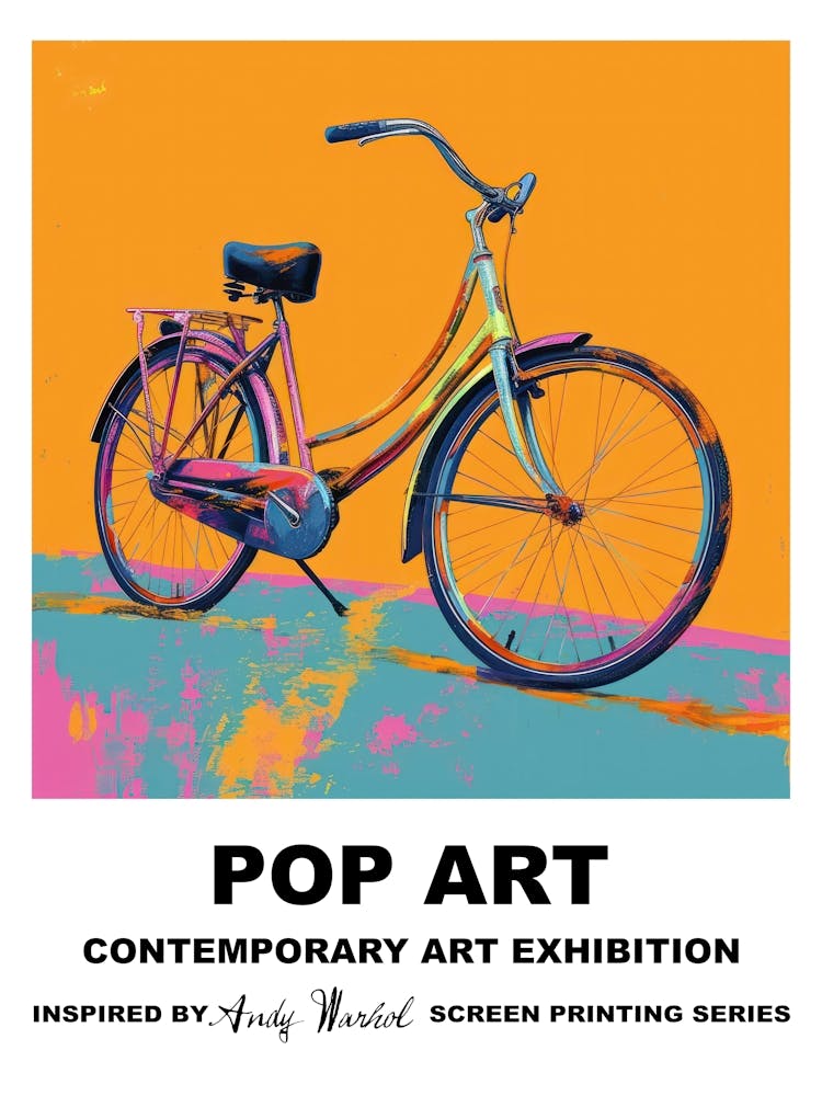 Poster Retro Bicycle Pop Art 2