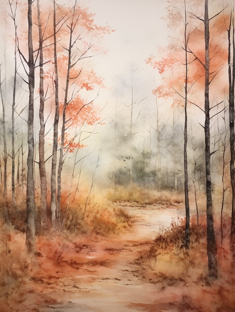 Autumn Forest Landscape Croatan National Forest 2