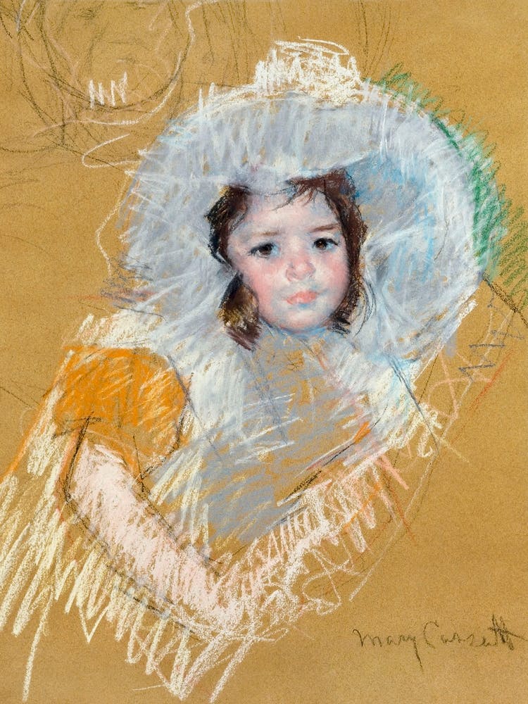 Buste De Fillette (1902), Mary Cassatt