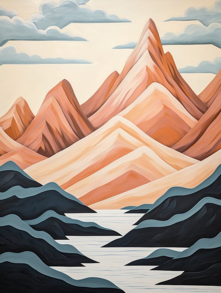 Mountains Abstract Minimalist 2