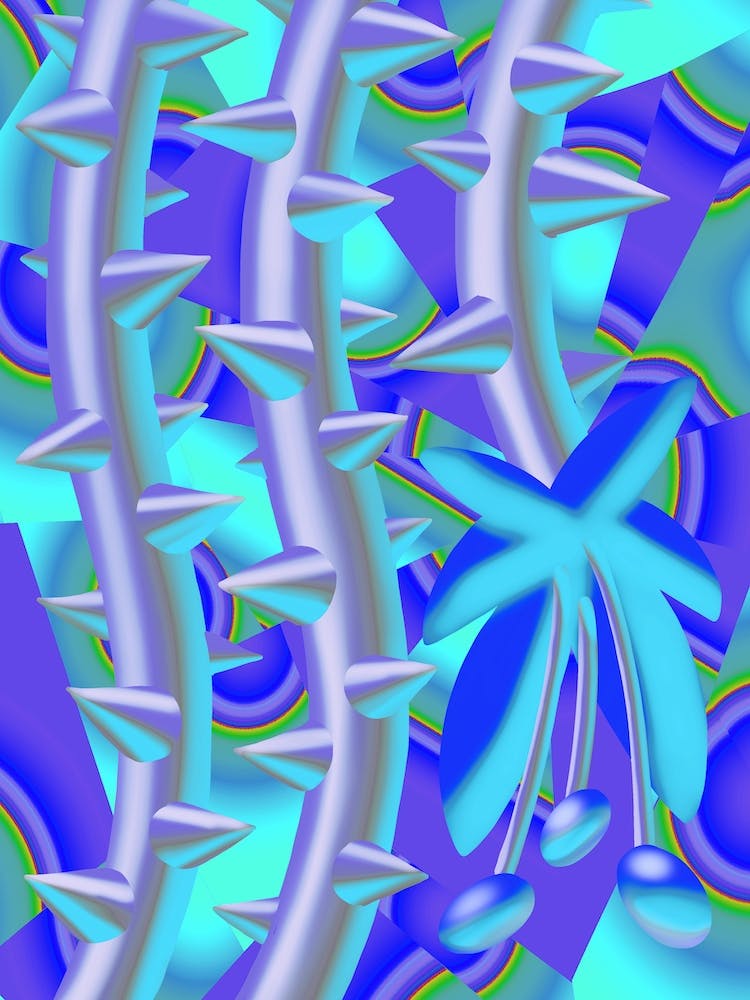 Digital Nature (Flower-Metal)