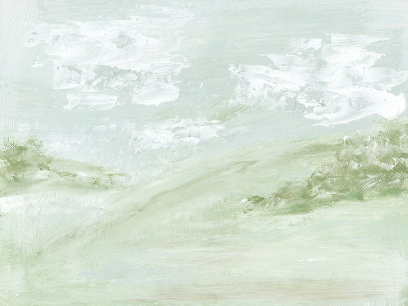 Daydreaming 4 - Abstract Trees Hills Day Landscape Painting