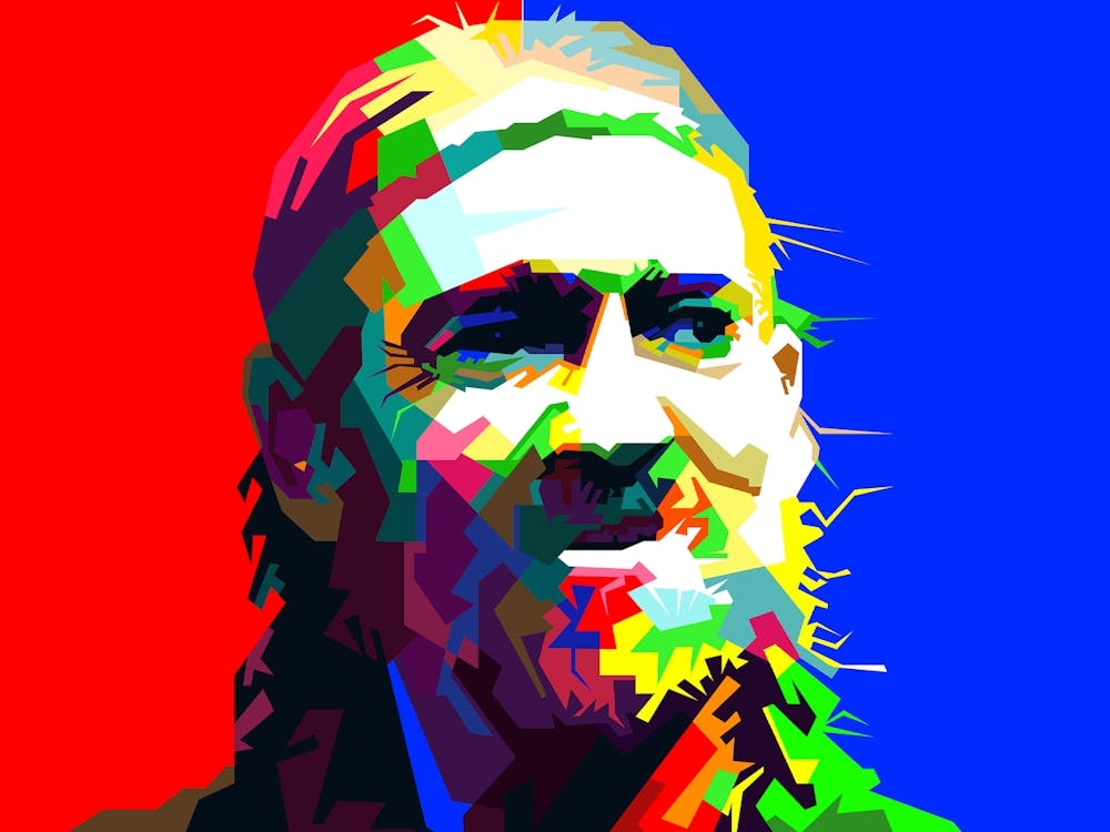 Willie Nelson US Folk Country Singer Musician Pop Art WPAP