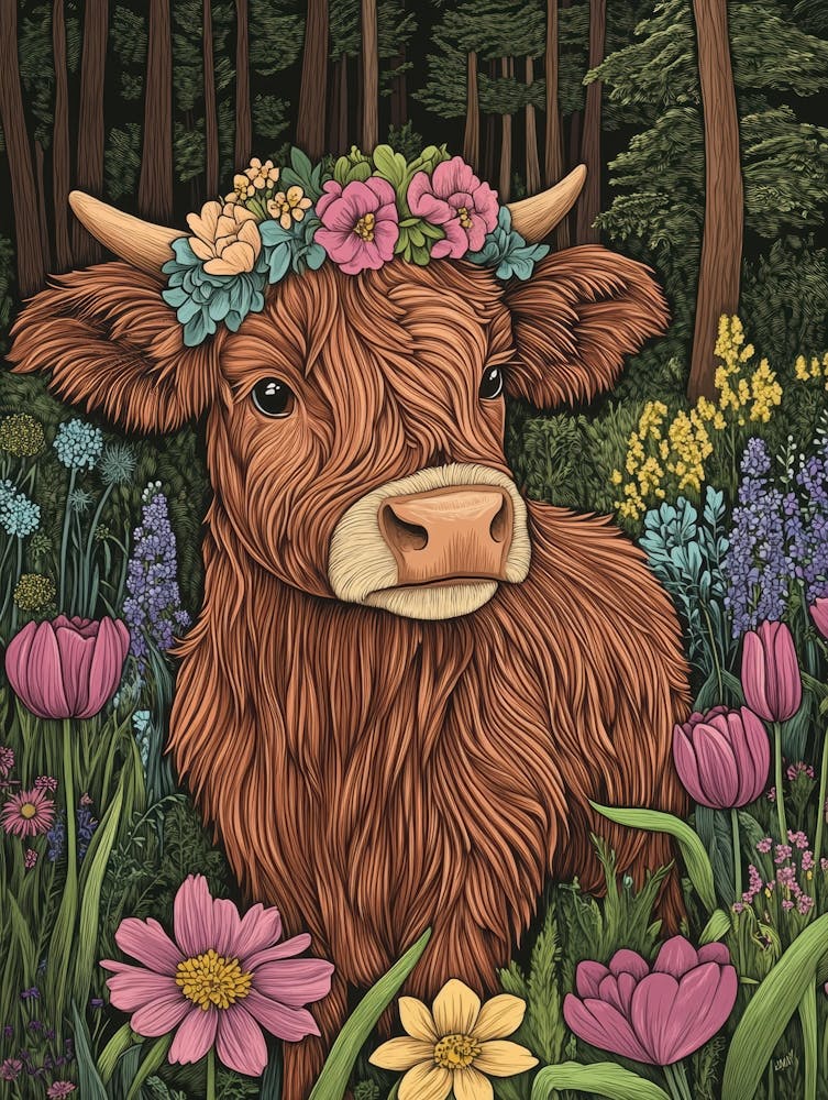 Cow In The Woods 2
