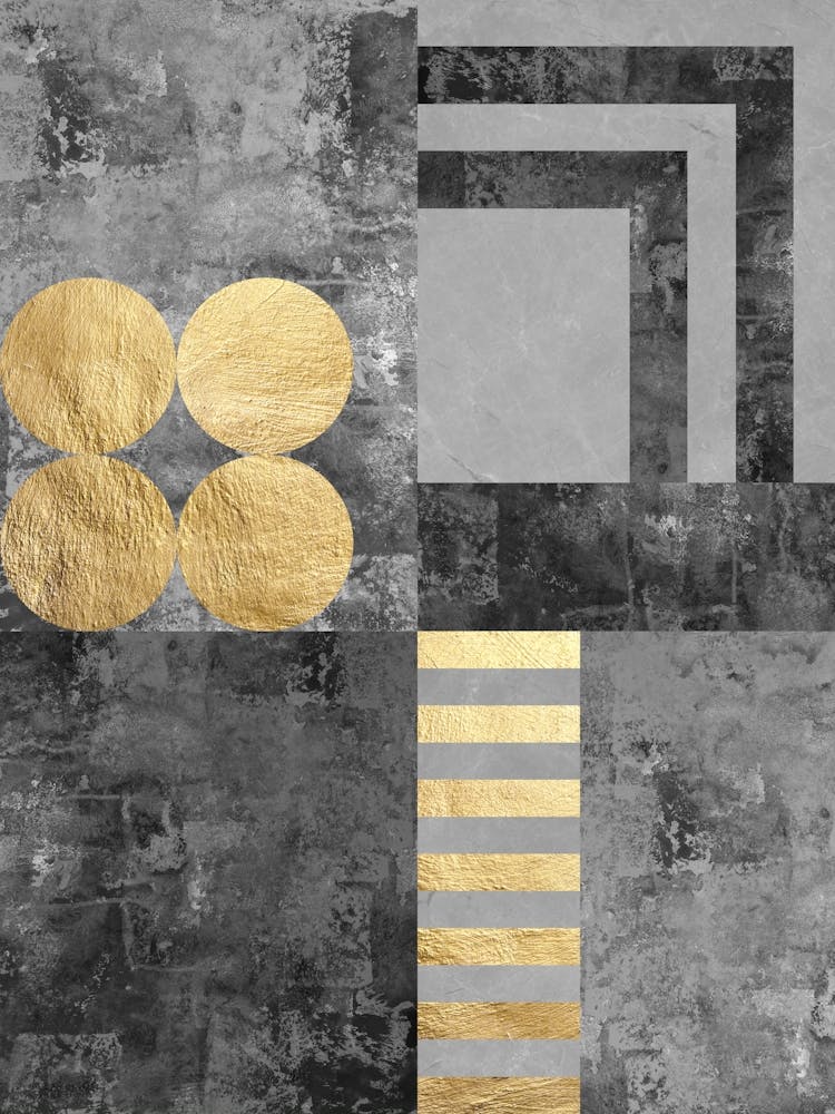 Gray And Gold I