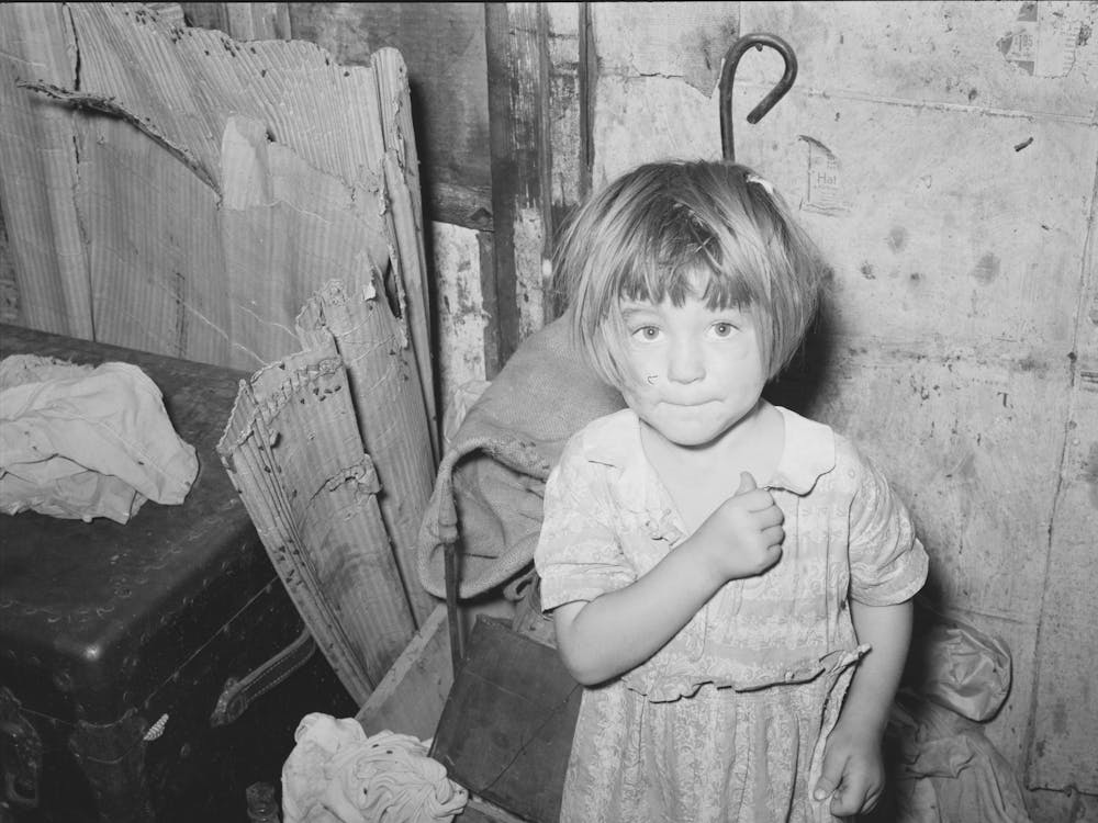 Untitled Photo, Possibly Related To Little Girl In Shack Home In Camp Near Mays Avenue, Oklahoma City, Oklahoma