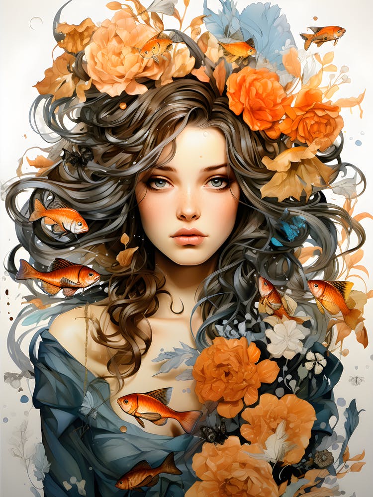 Girl With Flowers