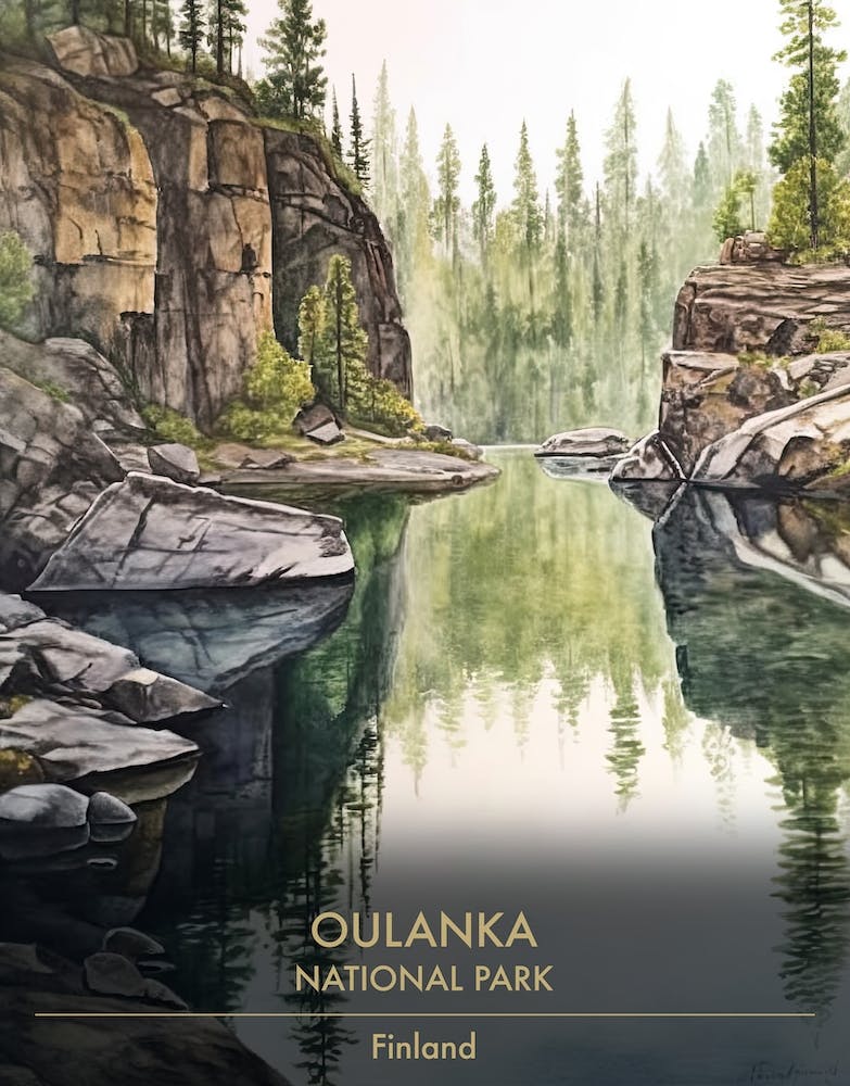 Oulanka National Park Finland Watercolour 4