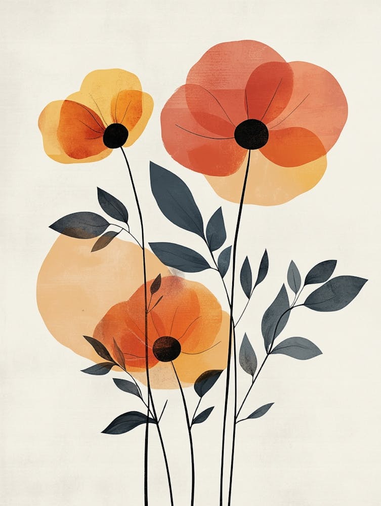 Coquelicots Oranges 3