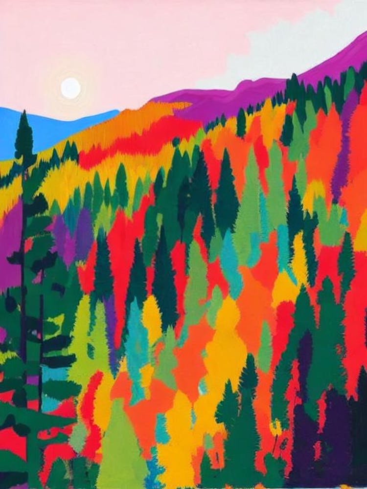 Jasper National Park Canada Abstract Colourful