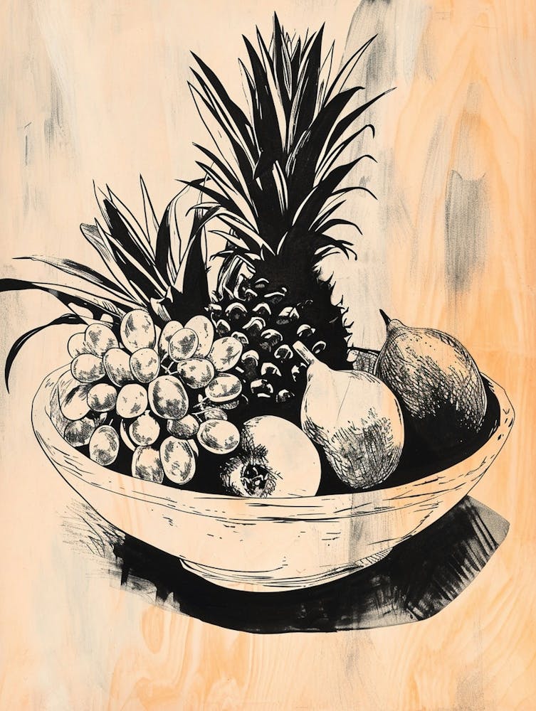 Fruit Bowl Illustration 1