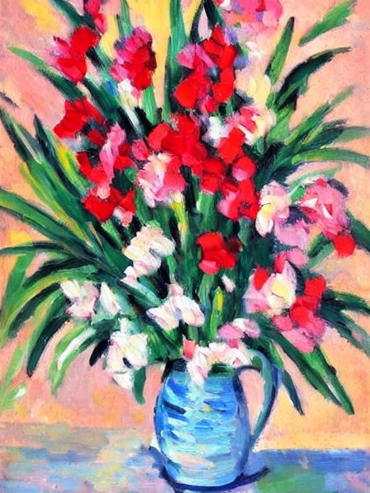 Gladioli 2  Matisse Style Flower