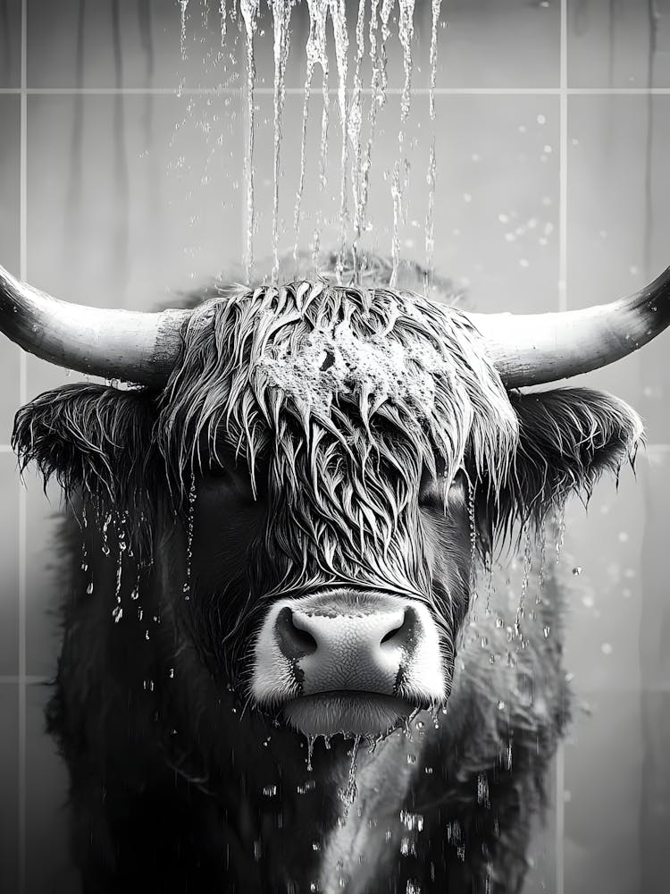 Cow In The Shower