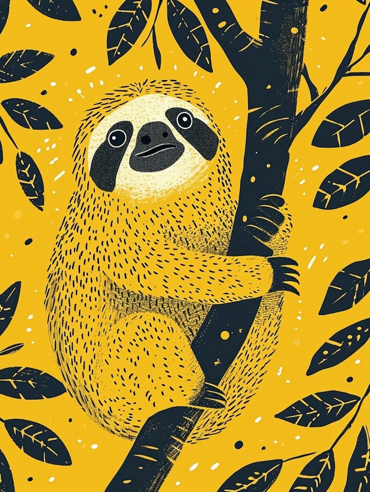 Yellow Sloth 2