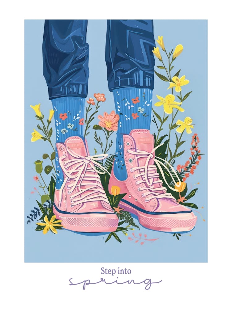 Step Into Spring Flowers And Sneakers Spring 9