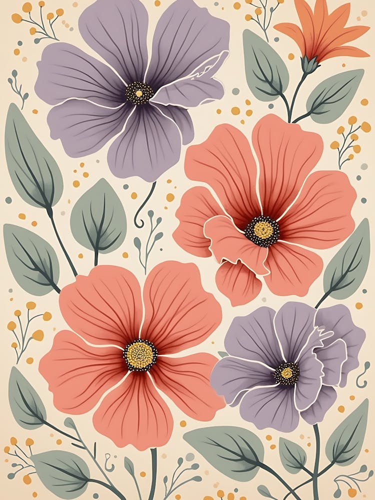 Earthy Bohemian Bloom scape