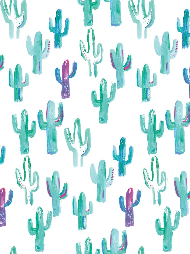 Painted Cactus Pattern