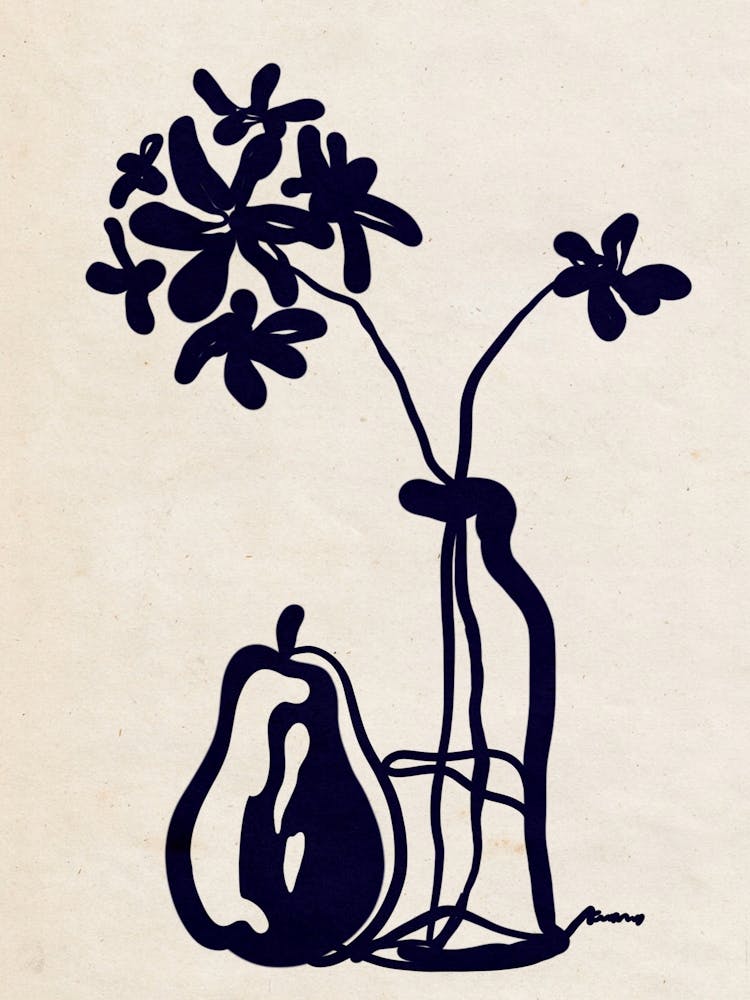 Pear And Flower Beige