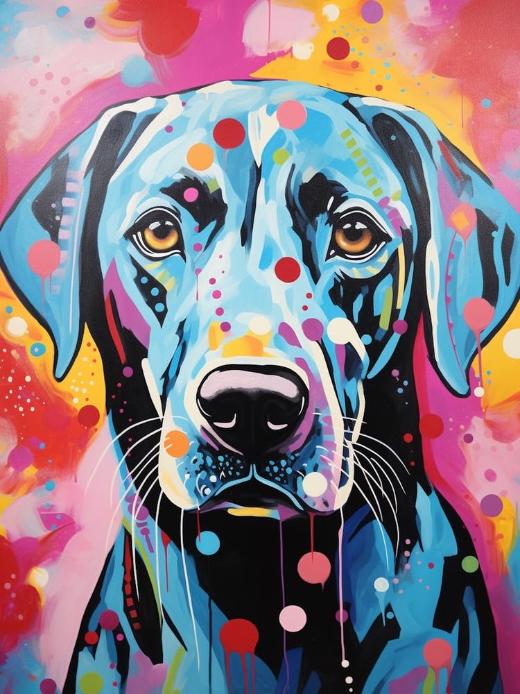 Chien Pop Art Coloré 3