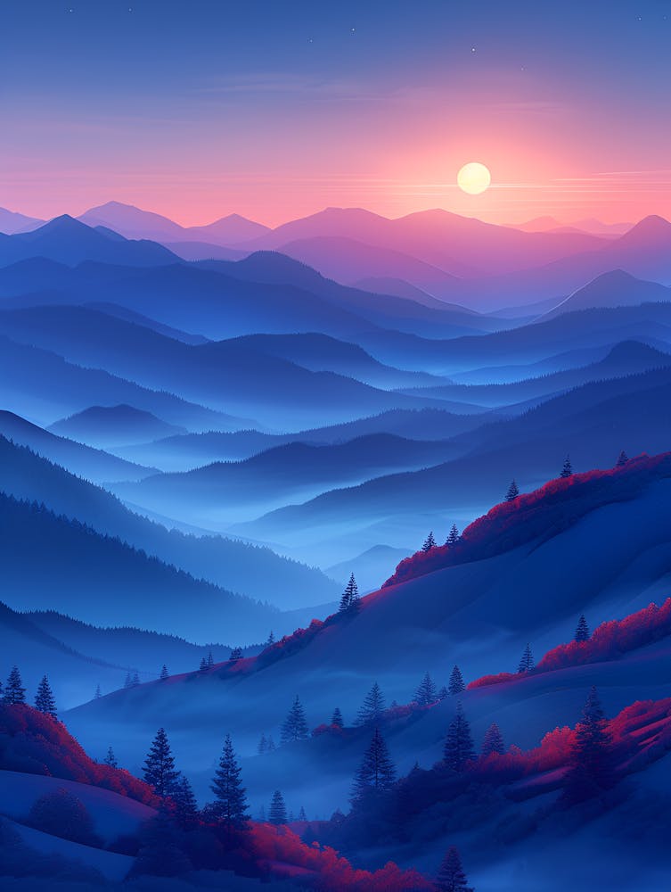 Sunset In The Mountains 19