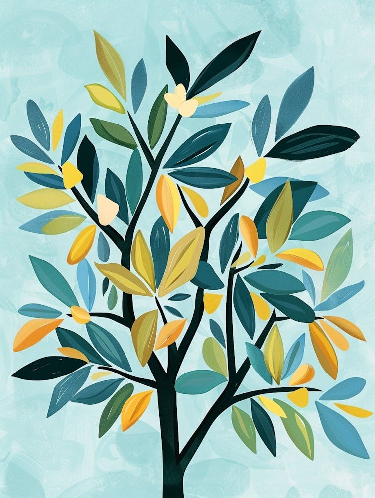 Banyan Tree Flat Illustration 3