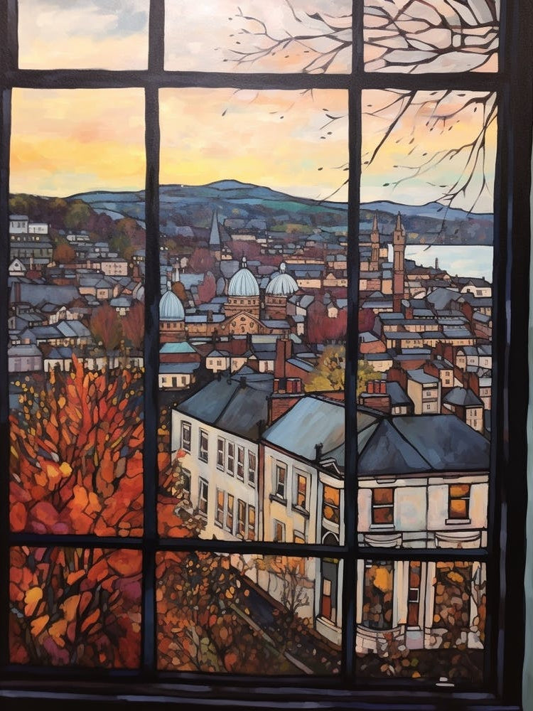 Winter Cityscape Belfast Northern Ireland