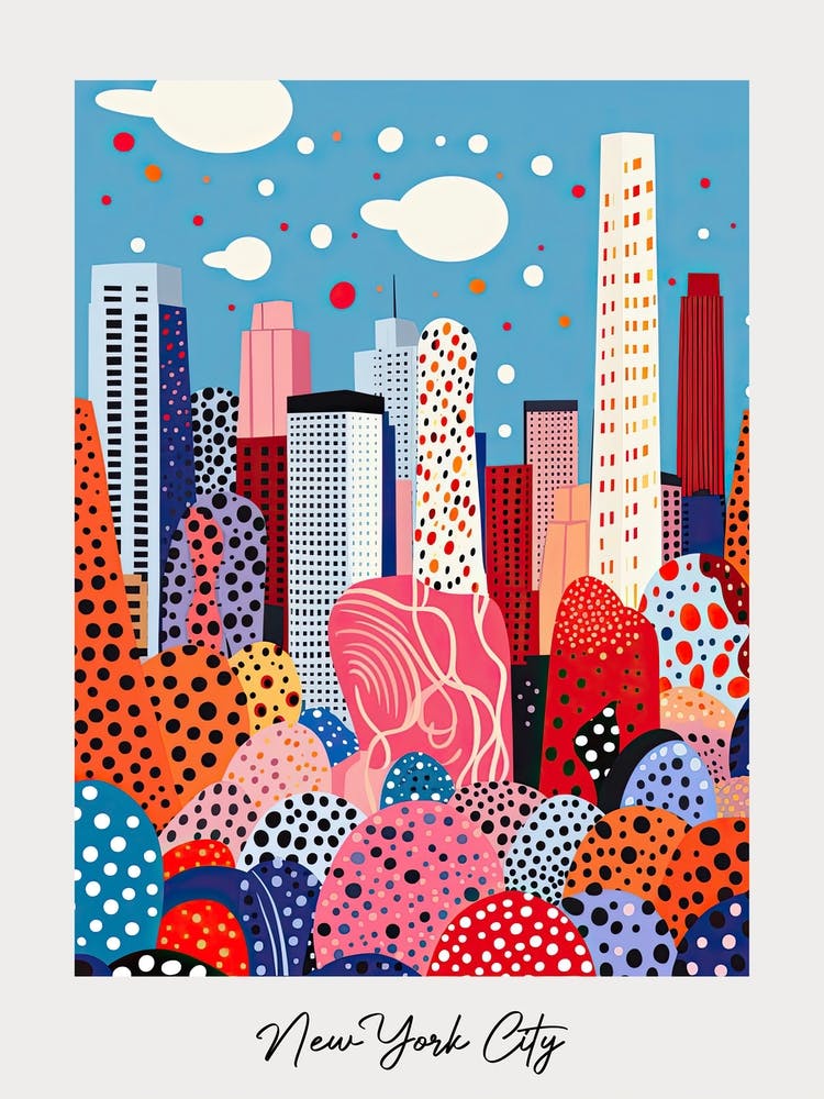 Poster Of New York City, Illustration In The Style Of Pop Art 3