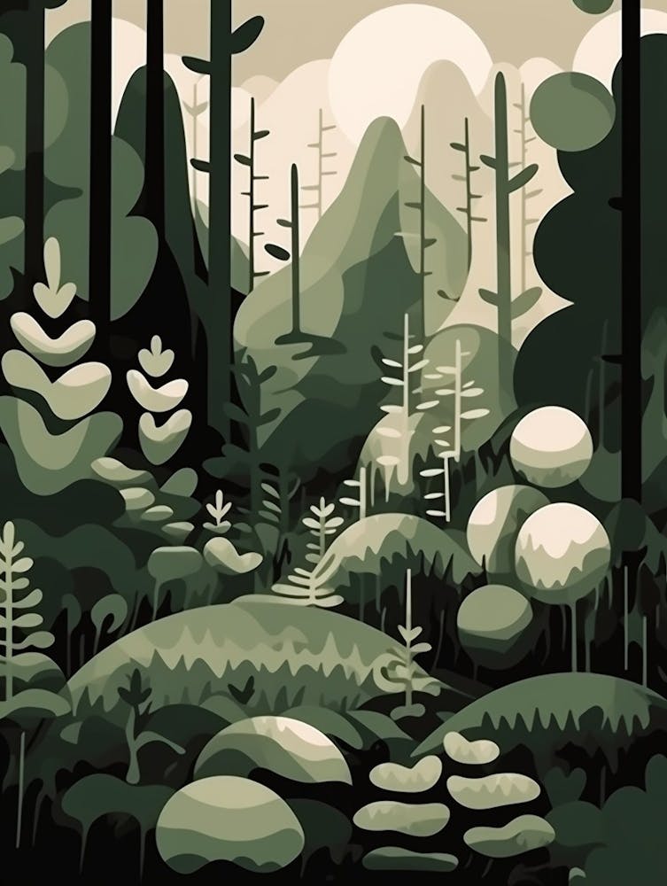 Forest Abstract Minimalist 5